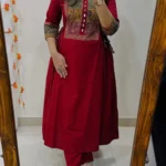 Designer Heavy Kurti Palazzo Set in Premium Cotton Fabric ...