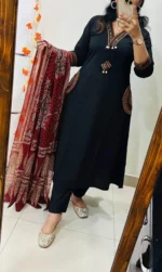 Premium Heavy Rich Dhabu Cotton Aline Suit - Image 4