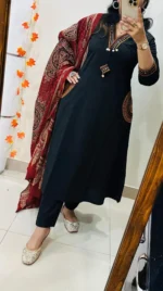 Premium Heavy Rich Dhabu Cotton Aline Suit - Image 5