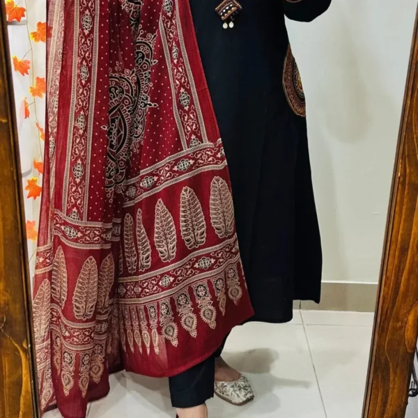 Premium Heavy Rich Dhabu Cotton Aline Suit