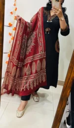 Premium Heavy Rich Dhabu Cotton Aline Suit - Image 7