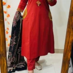 Ethnic Motifs Embroidered Regular Mirror Work Kurta with Trousers & With Dupatta