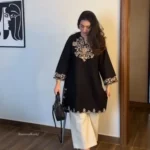 Embroidery Black Cotton Kurta Set – Jaipuri Cotton