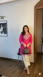 Trending Cotton Co-ord Set - Embroidered Kurti Plazo for ...