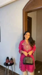 Trending Cotton Co-ord Set - Embroidered Kurti Plazo for ... - Image 3